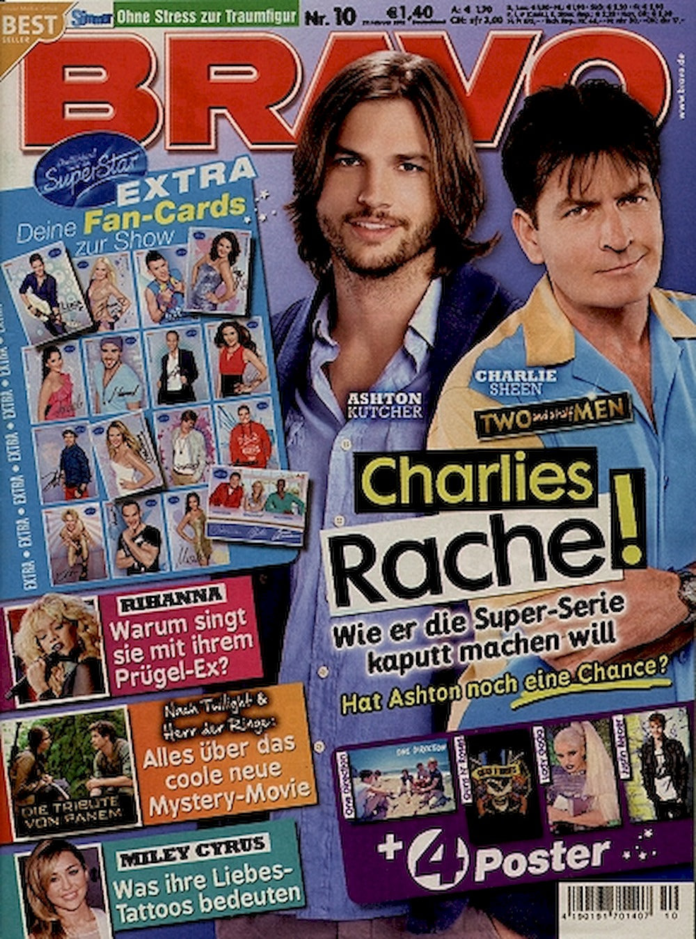 Bravo Magazin Deutschland 2012-10 Charlie Sheen Ashton Kutcher
