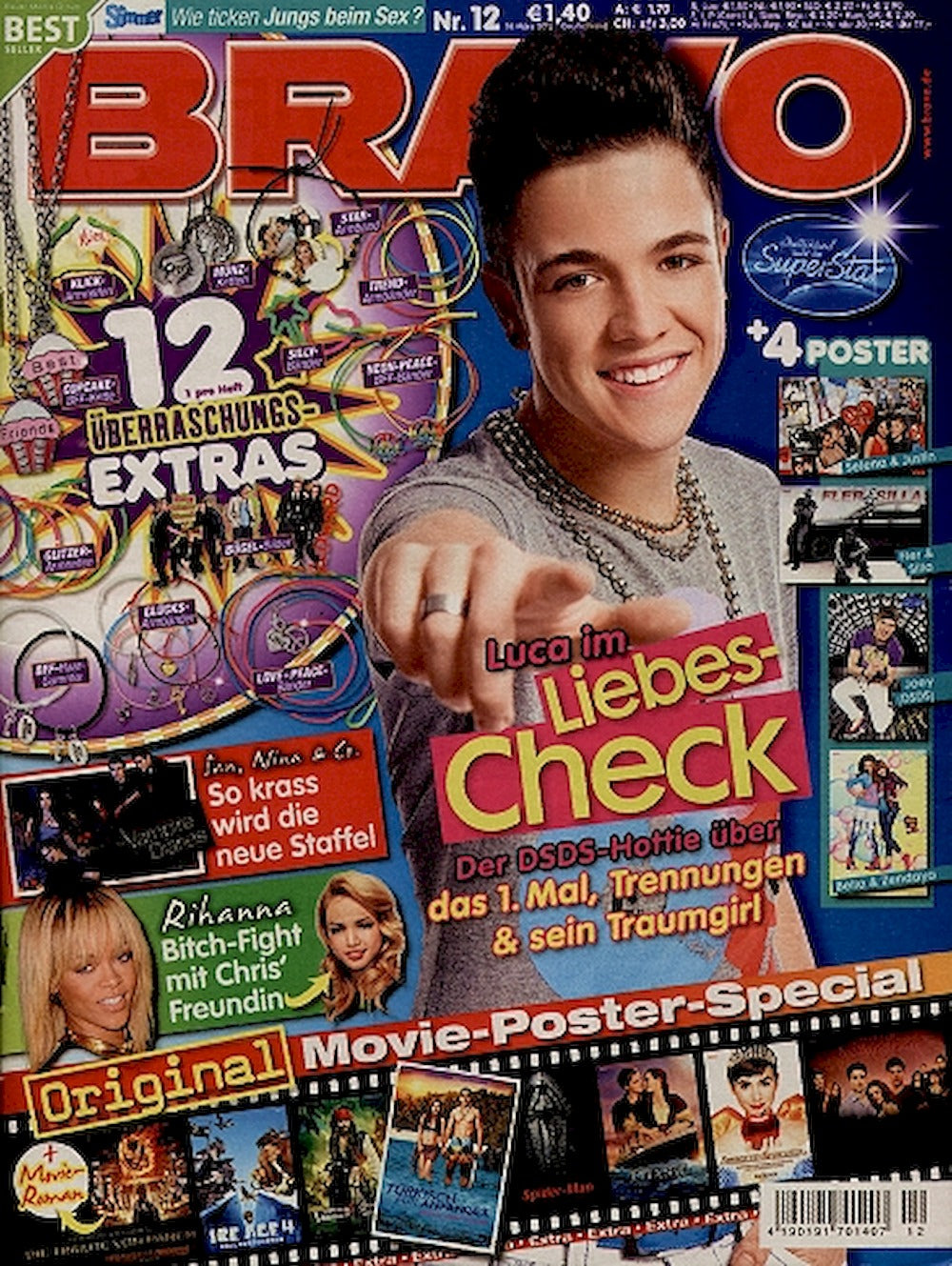 Bravo Magazin Deutschland 2012-12 Luca Hänni