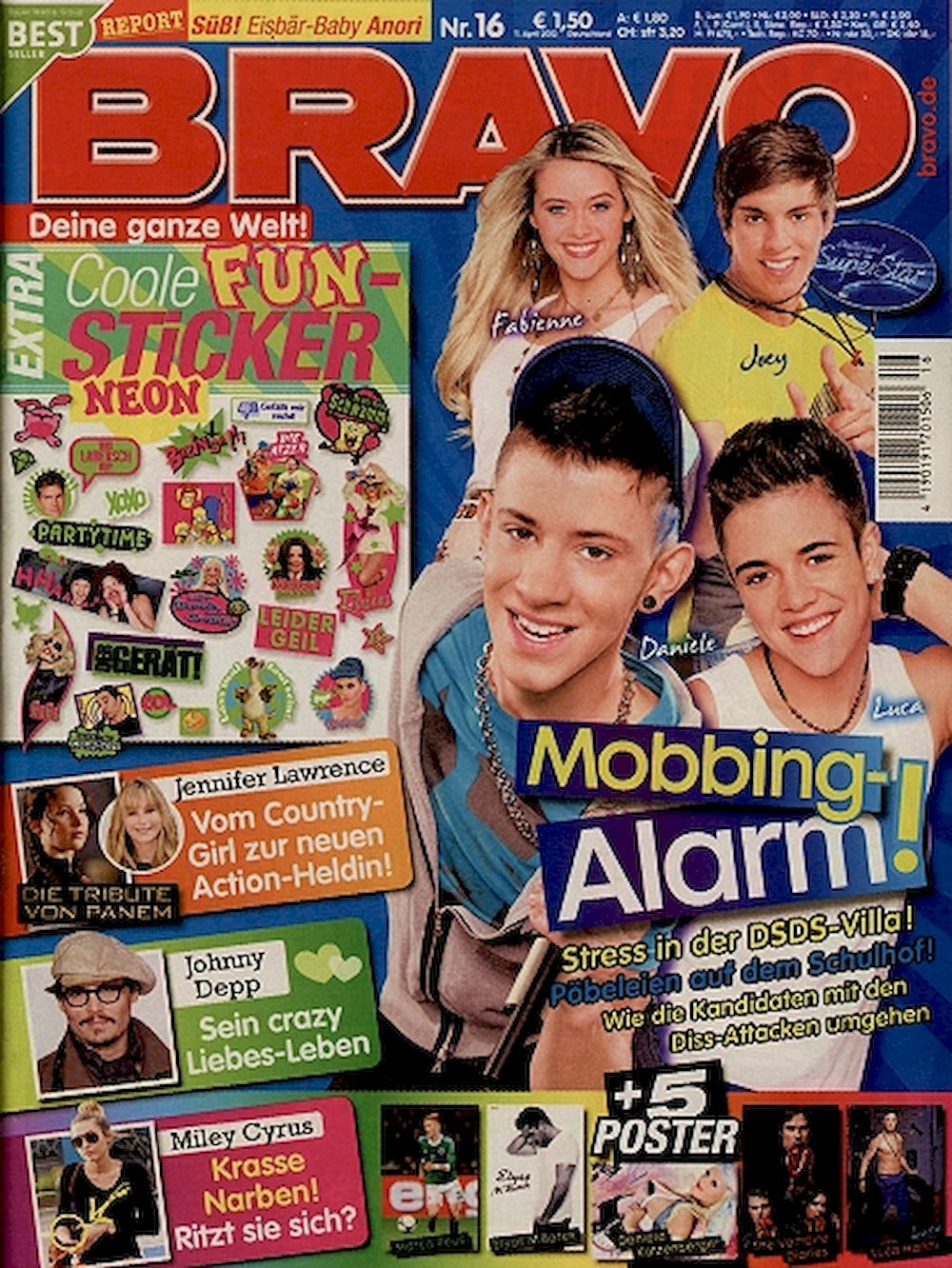 Bravo Magazin Deutschland 2012-16 DSDS
