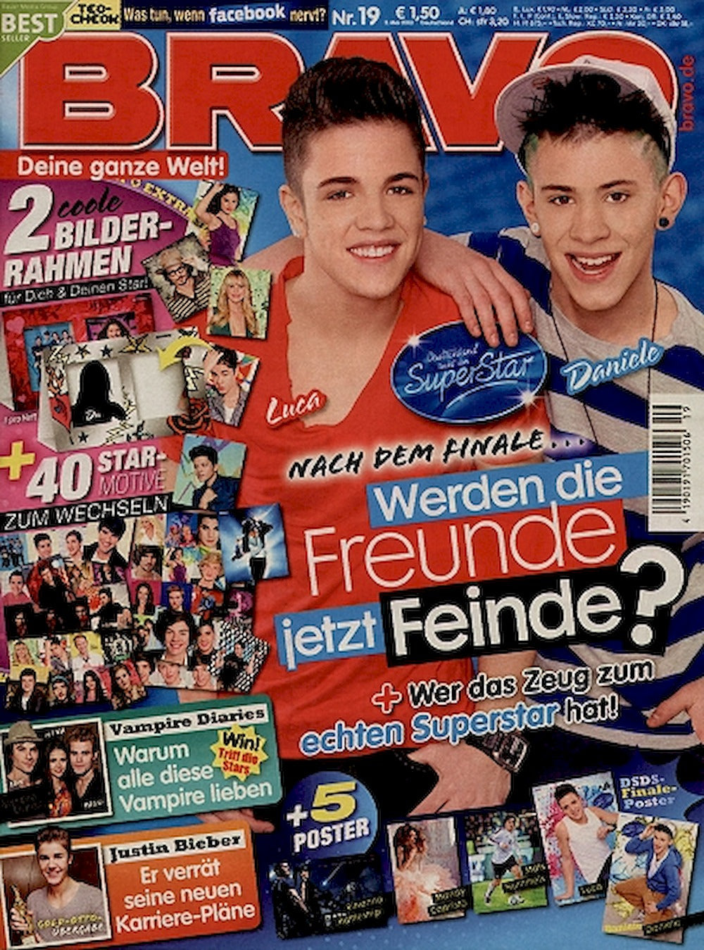 Bravo Magazin Deutschland 2012-19 Luca Hänni Daniele Negroni