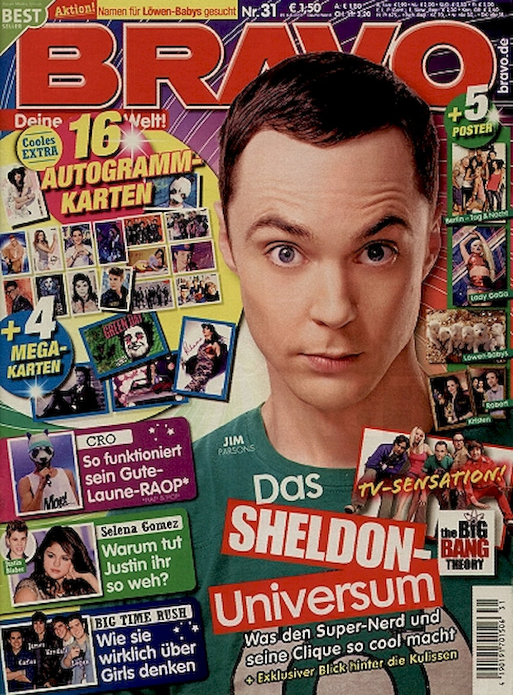 Bravo Magazin Deutschland 2012-31 Jim Parsons