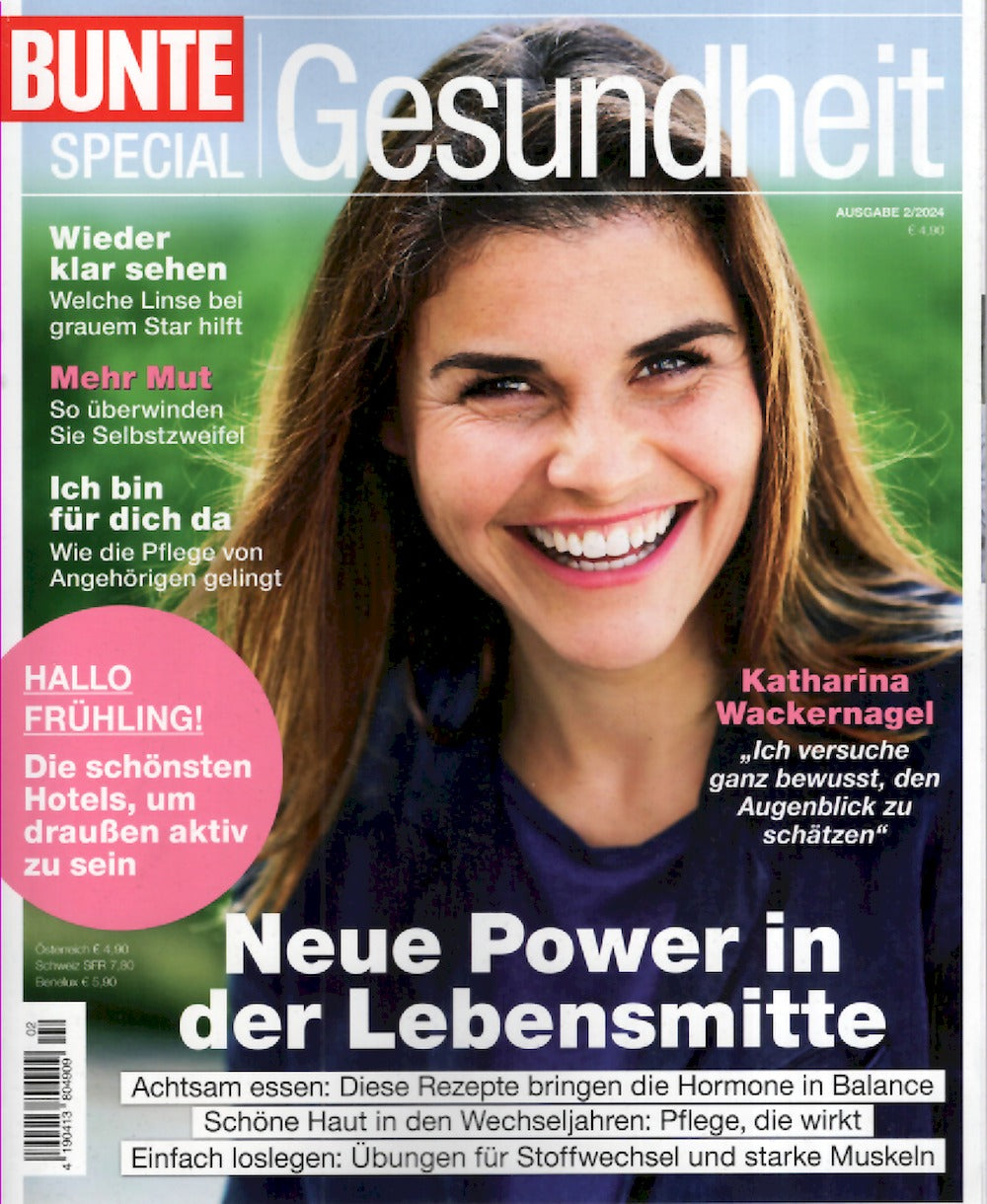 Bunte Spezial Gesundheit Tijdschrift Duitsland 2024-02 Katharina Wackernagel Originele uitgave