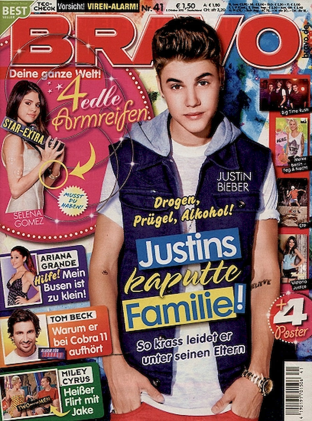Bravo Magazin Deutschland 2012-41 Justin Bieber Selena Gomez