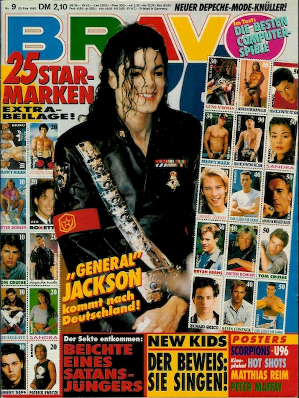 Bravo Magazin Deutschland 1992-09 Michael Jackson