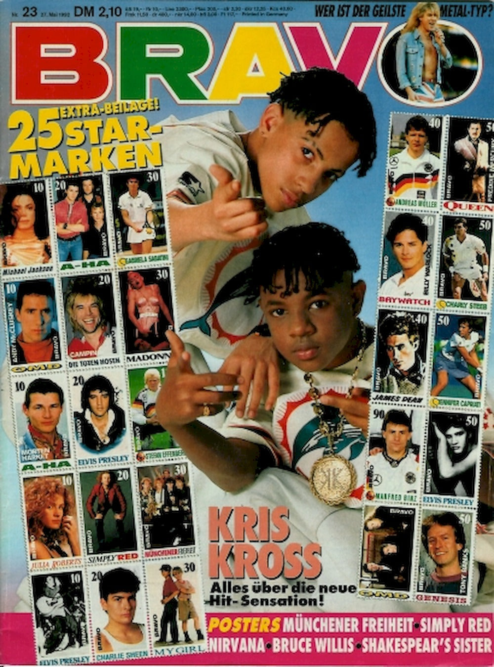 Bravo Magazin Deutschland 1992-23 Kris Kross