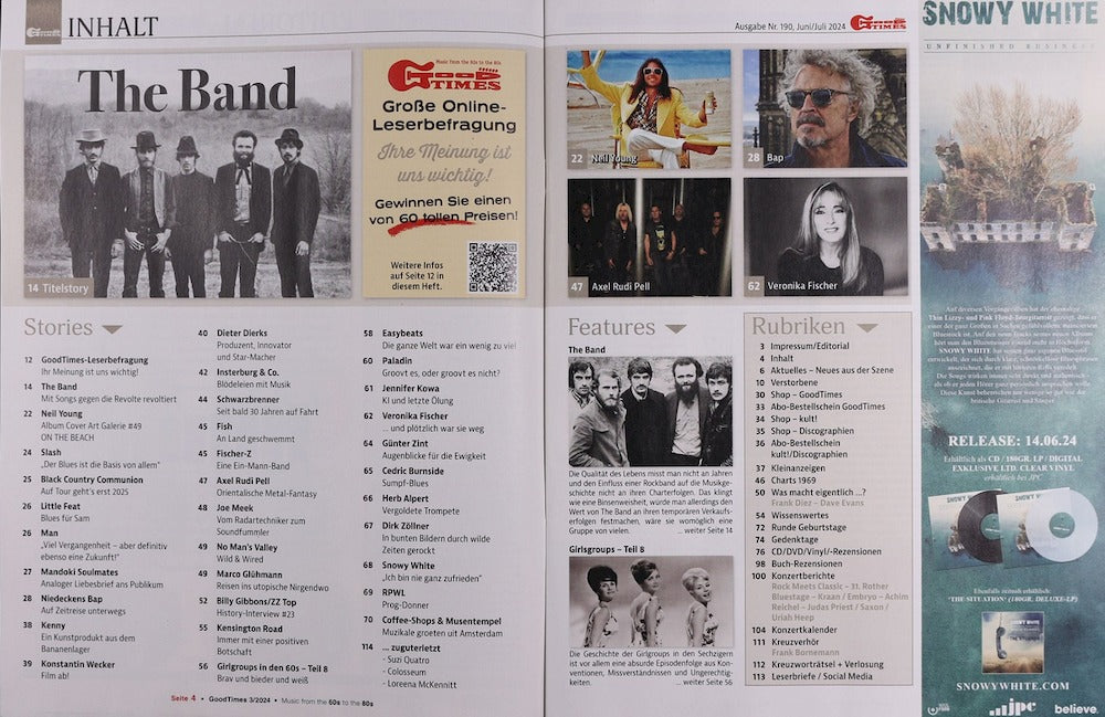 Good Times Magazin Deutschland 2024-03 The Band Fish Kenny Easybeats Neil Young