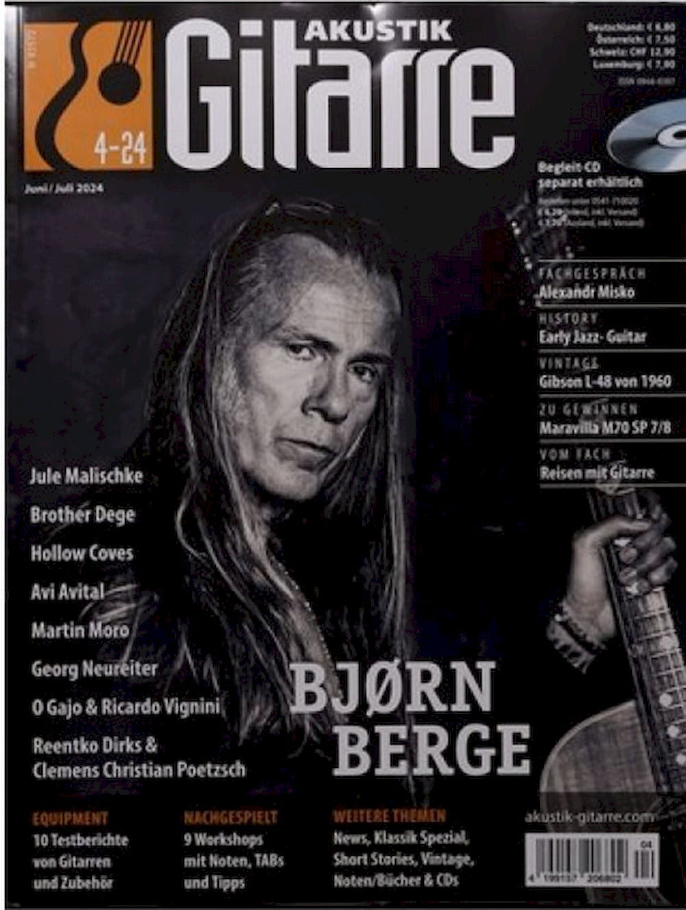 Akustik Gitarre Magazine Germany 2024-04 Bjorn Berge Brother Dege Avi Avital