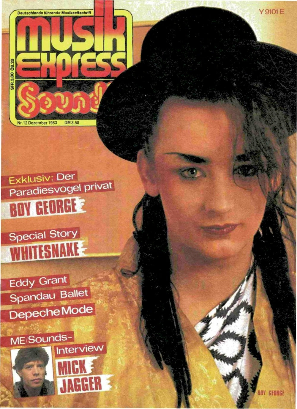 Musikexpress Sounds Magazin Deutschland 1983-12 Boy George Whitesnake Mick Jagger Eddy Grant