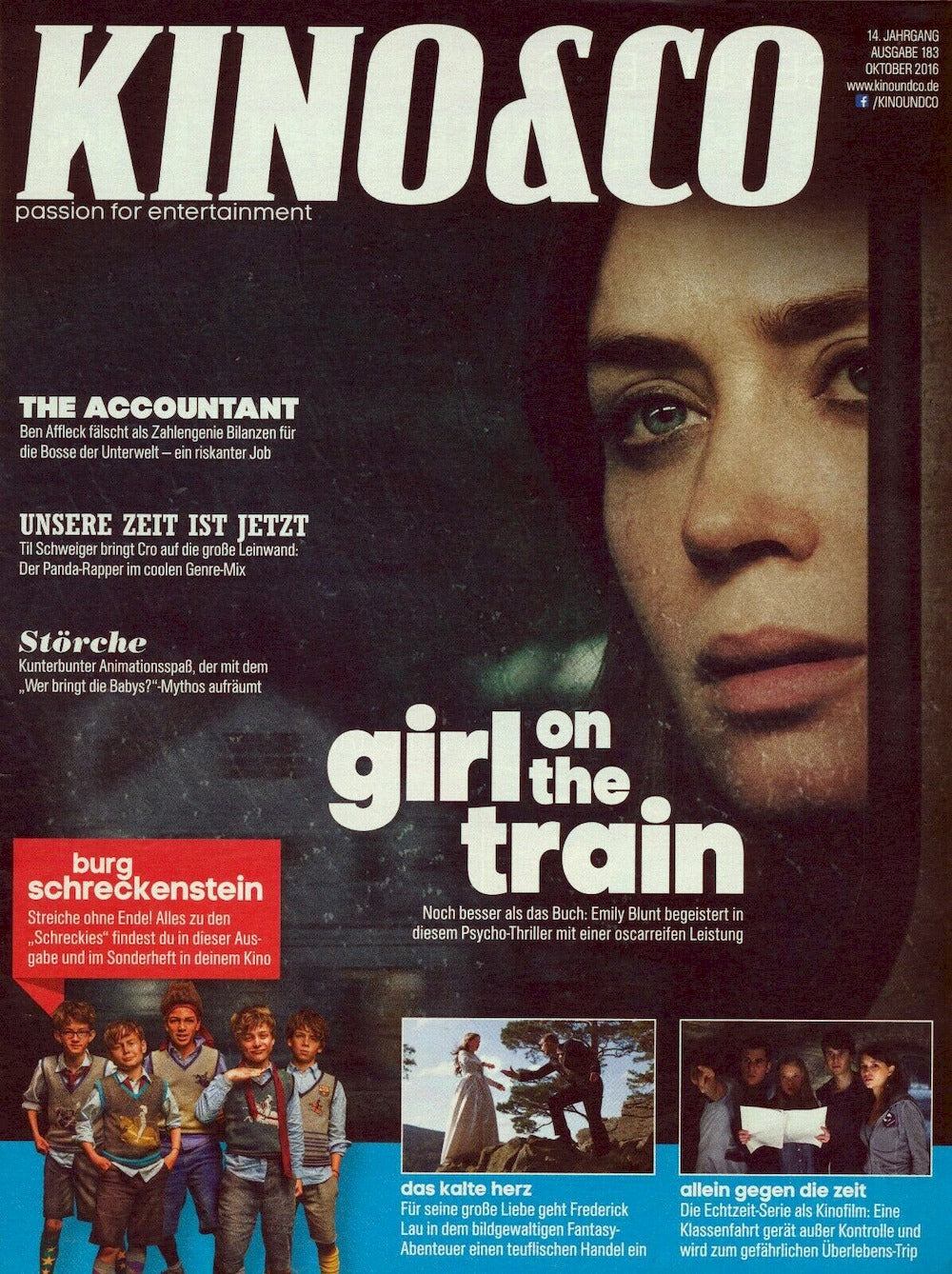 Kino & Co Magazine Allemagne 2016 #183 Emily Blunt Édition originale