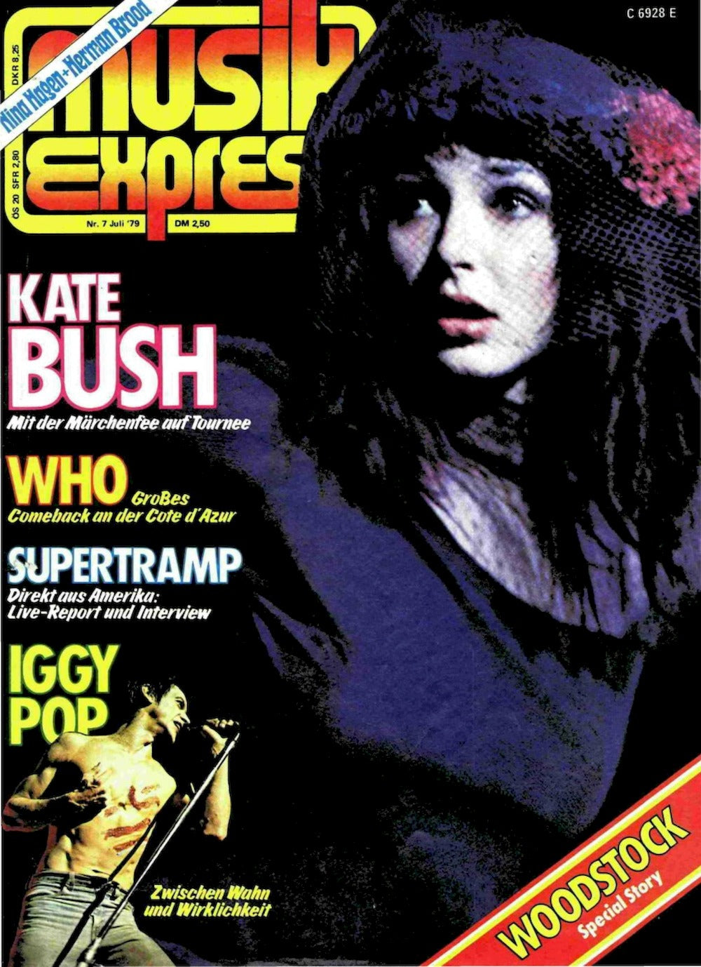 Musikexpress Magazin Deutschland 1979-07 Kate Bush Who Iggy Pop Supertramp