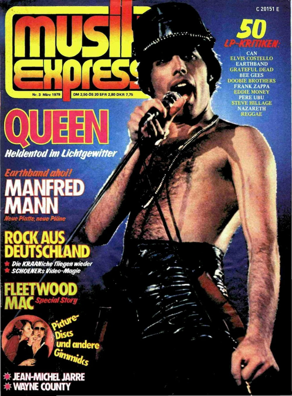 Musikexpress Magazin Deutschland 1979-03 Queen Manfred Mann Fleetwood Mac Jean Michel Jarre