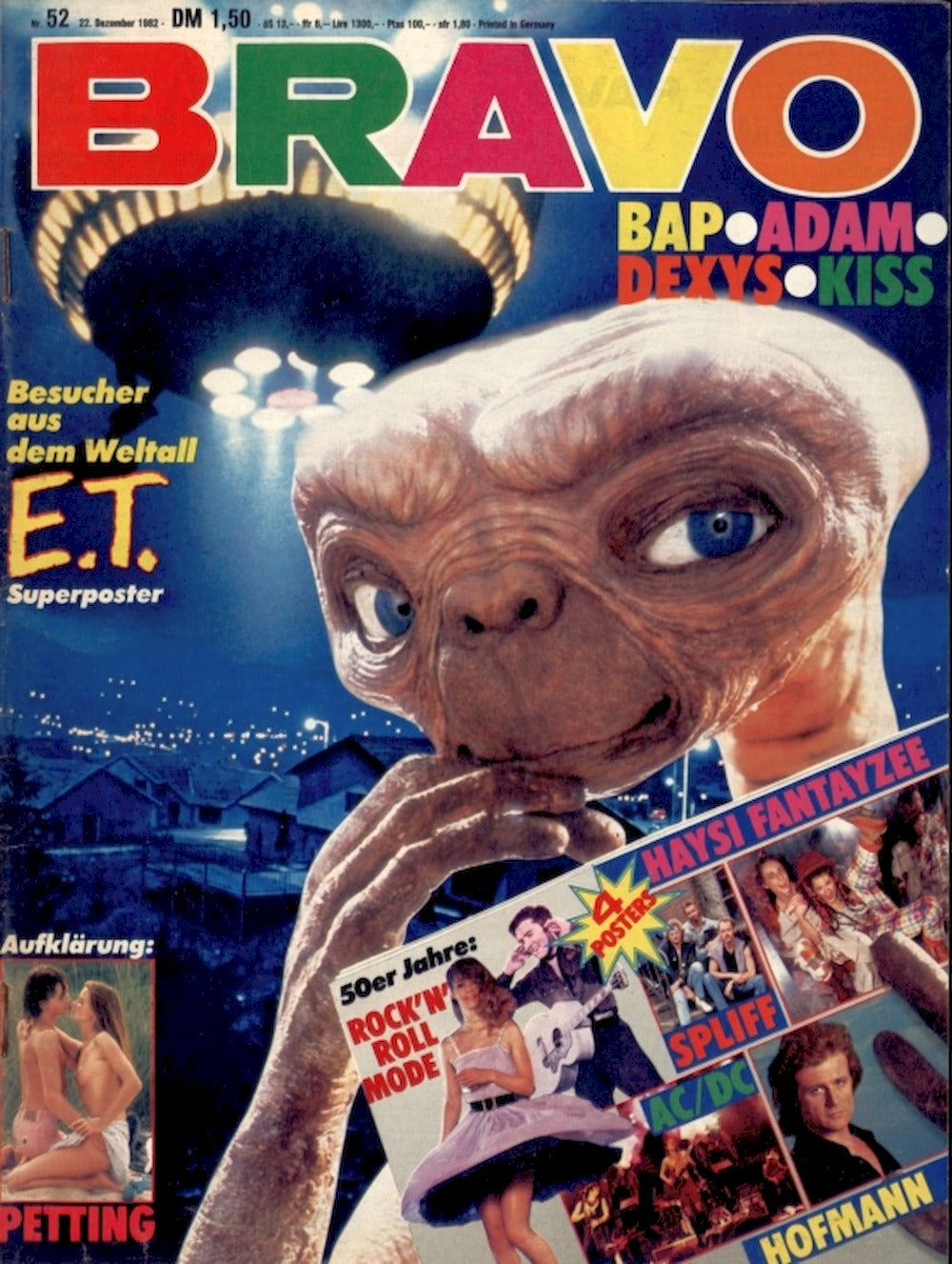 Bravo Magazin Deutschland 1982-52 Spliff AC/DC Haysi Fantayzee