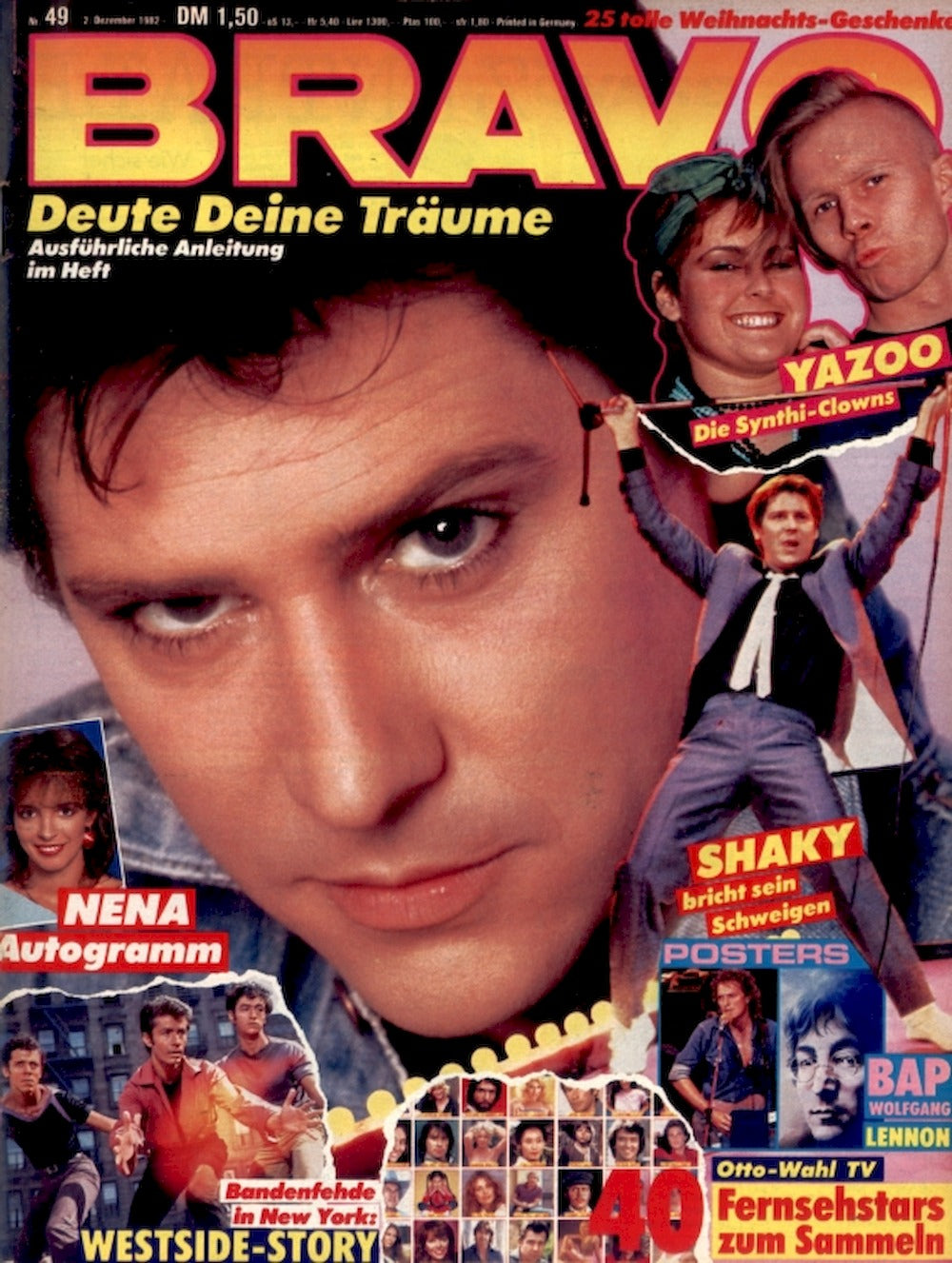 Bravo Magazin Deutschland 1982-49 Shakin Stevens Yazoo Nena Bap John Lennon