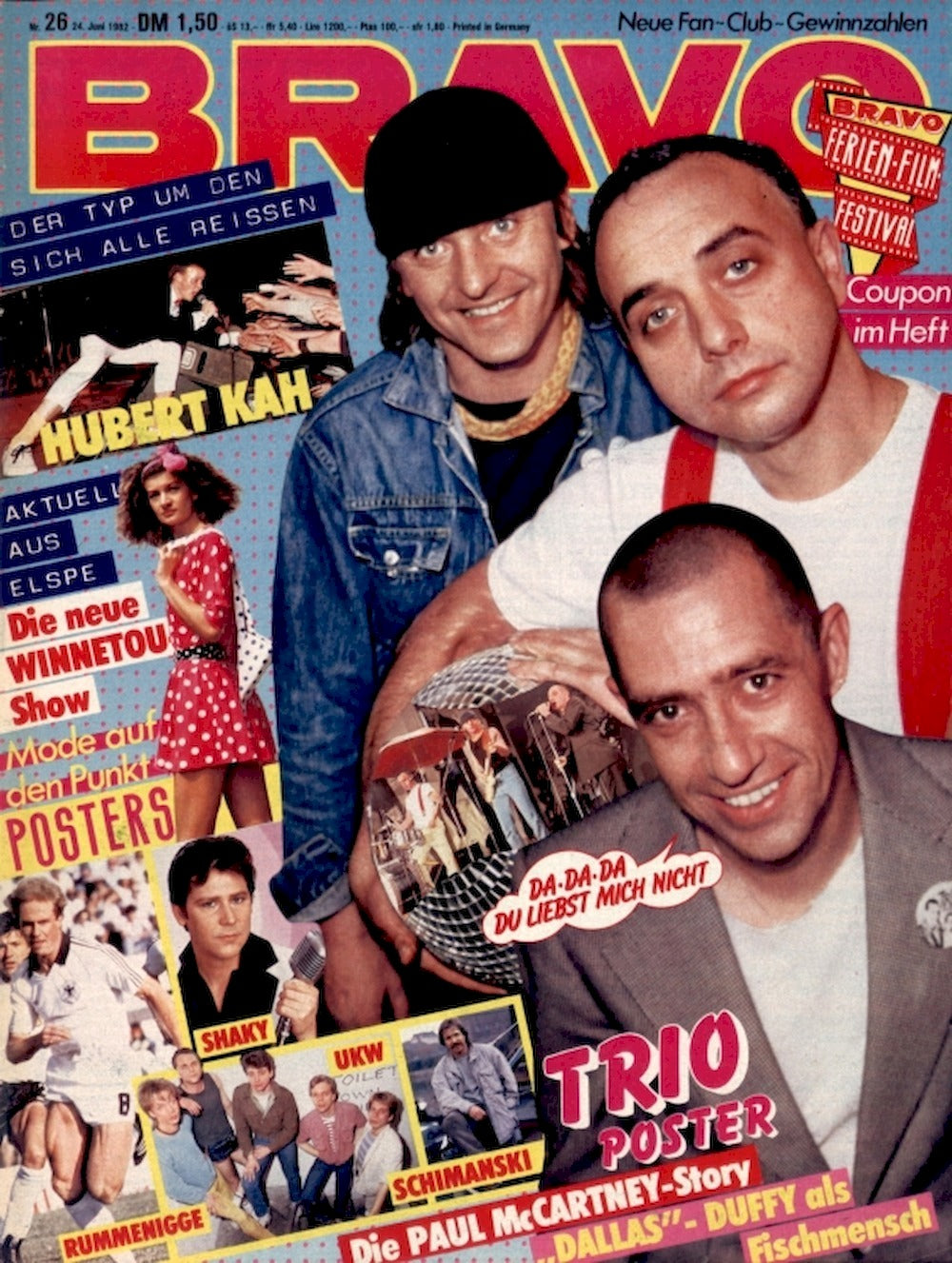 Bravo Magazin Deutschland 1982-26 Trio Rolling Stones Paul McCartney Men At Work
