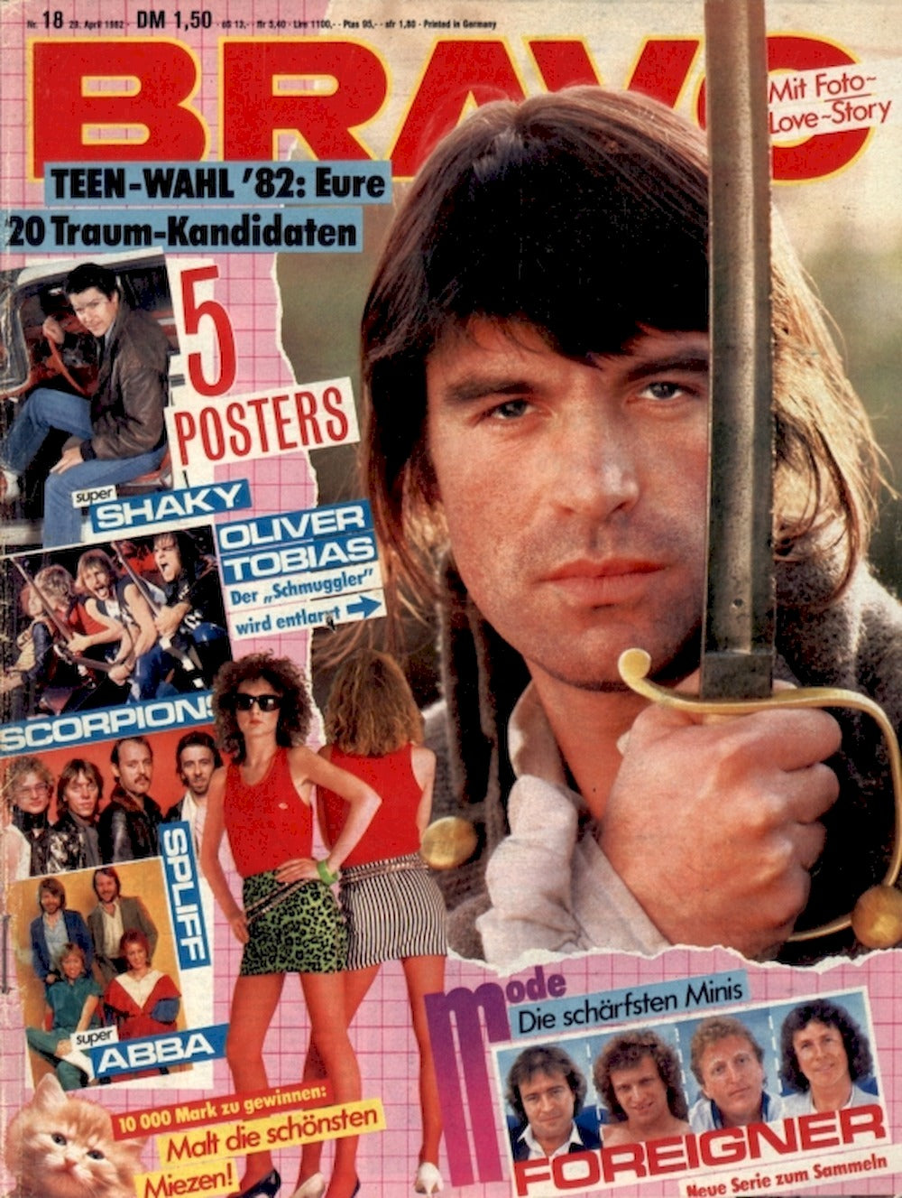 Bravo Magazin Deutschland 1982-18 Oliver Tobias Ideal Rheingold Neonbabies