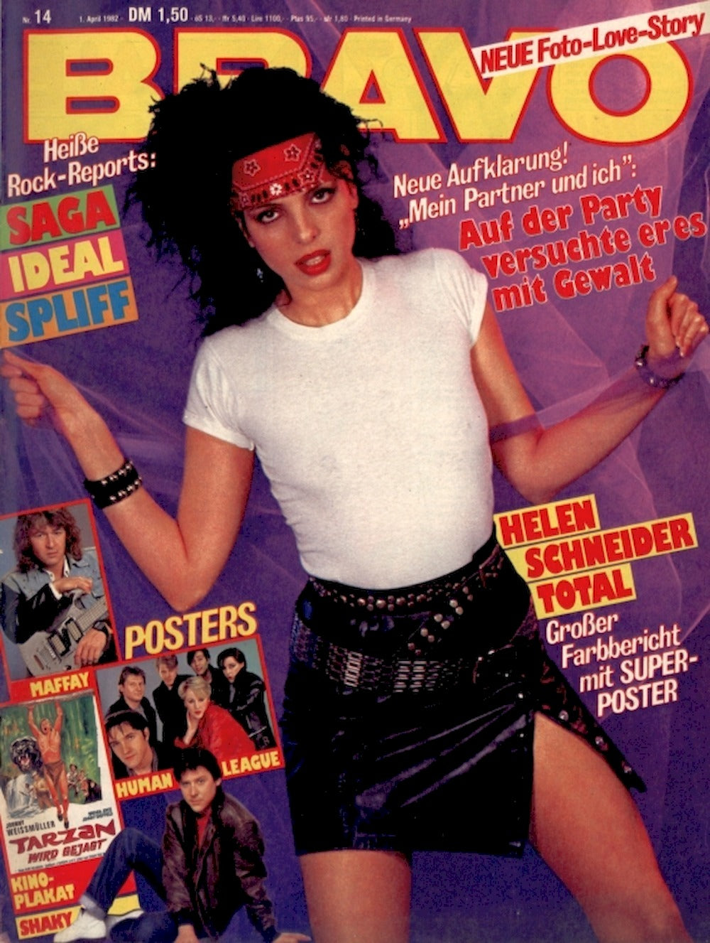 Bravo Magazin Deutschland 1982-14 Helen Schneider Spliff Saga Kim Wilde Ideal