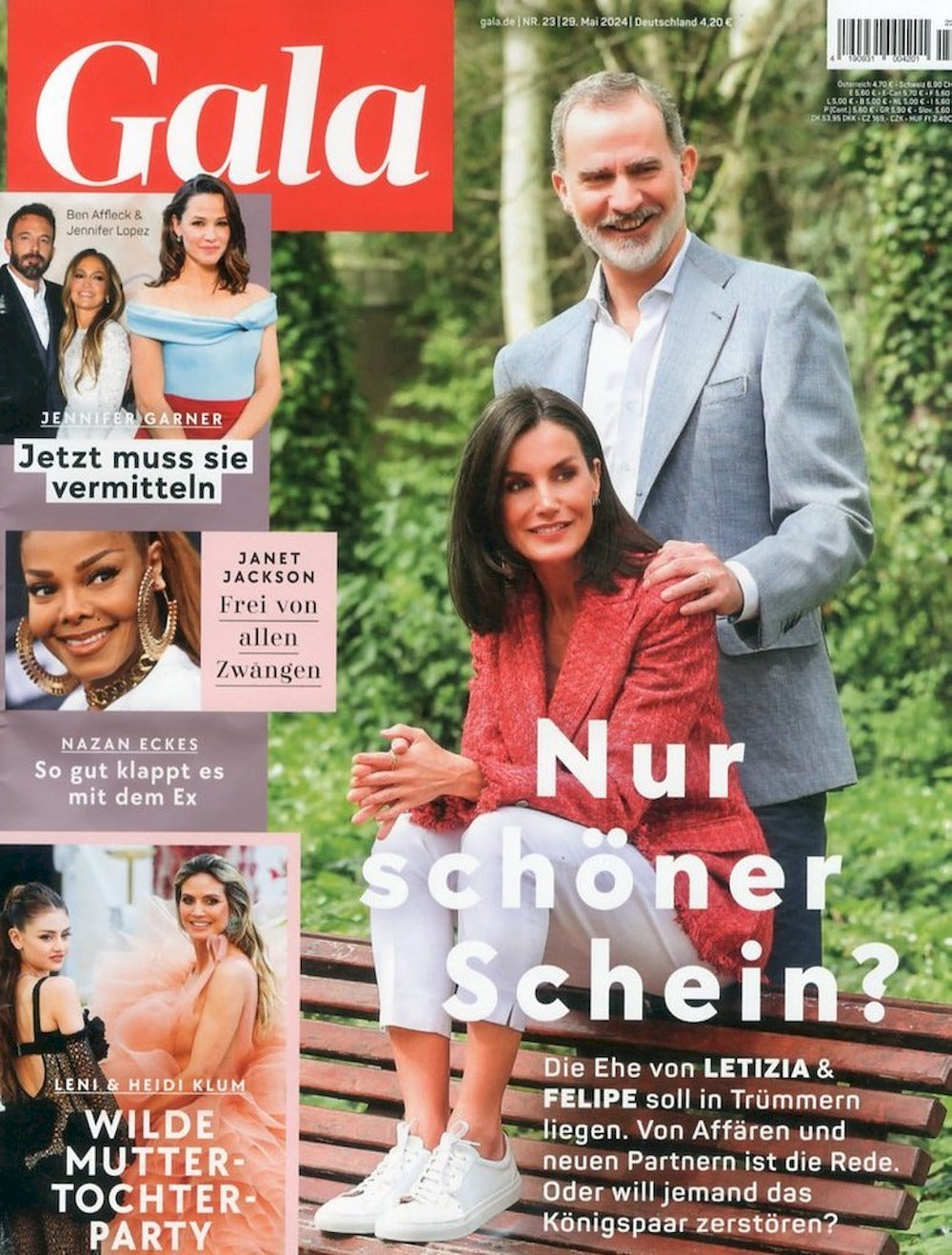 Gala Magazin Deutschland 2024-23 Letitzia Felipe Janet Jackson Leni Heidi Klum Jennifer Lopez Letizia