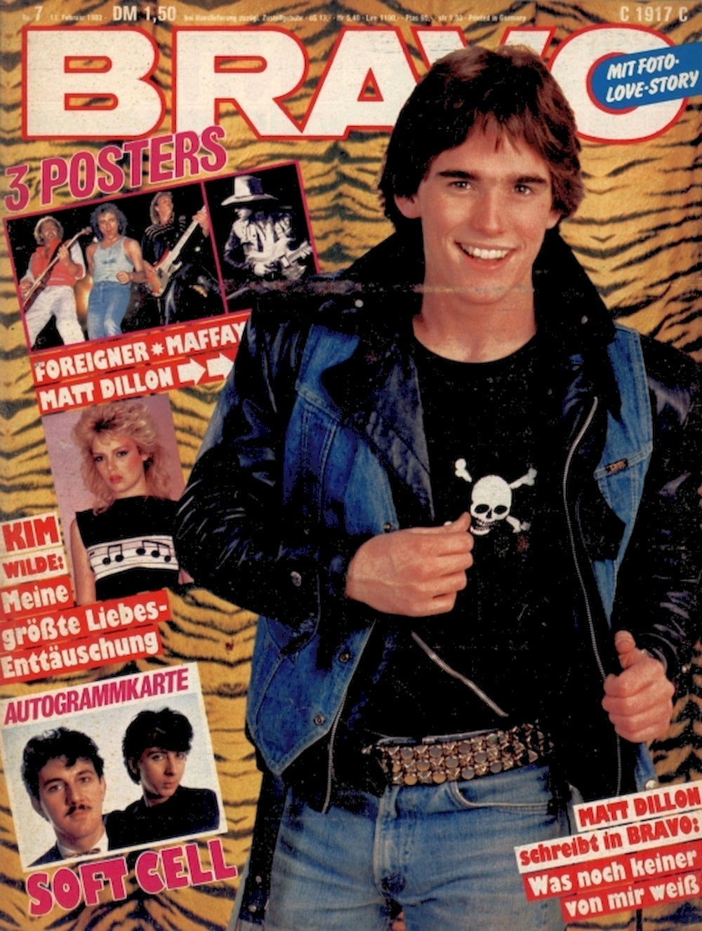Bravo Magazin Deutschland 1982-07 Matt Dillon Peter Maffay Foreigner Soft Cell Nina Hagen