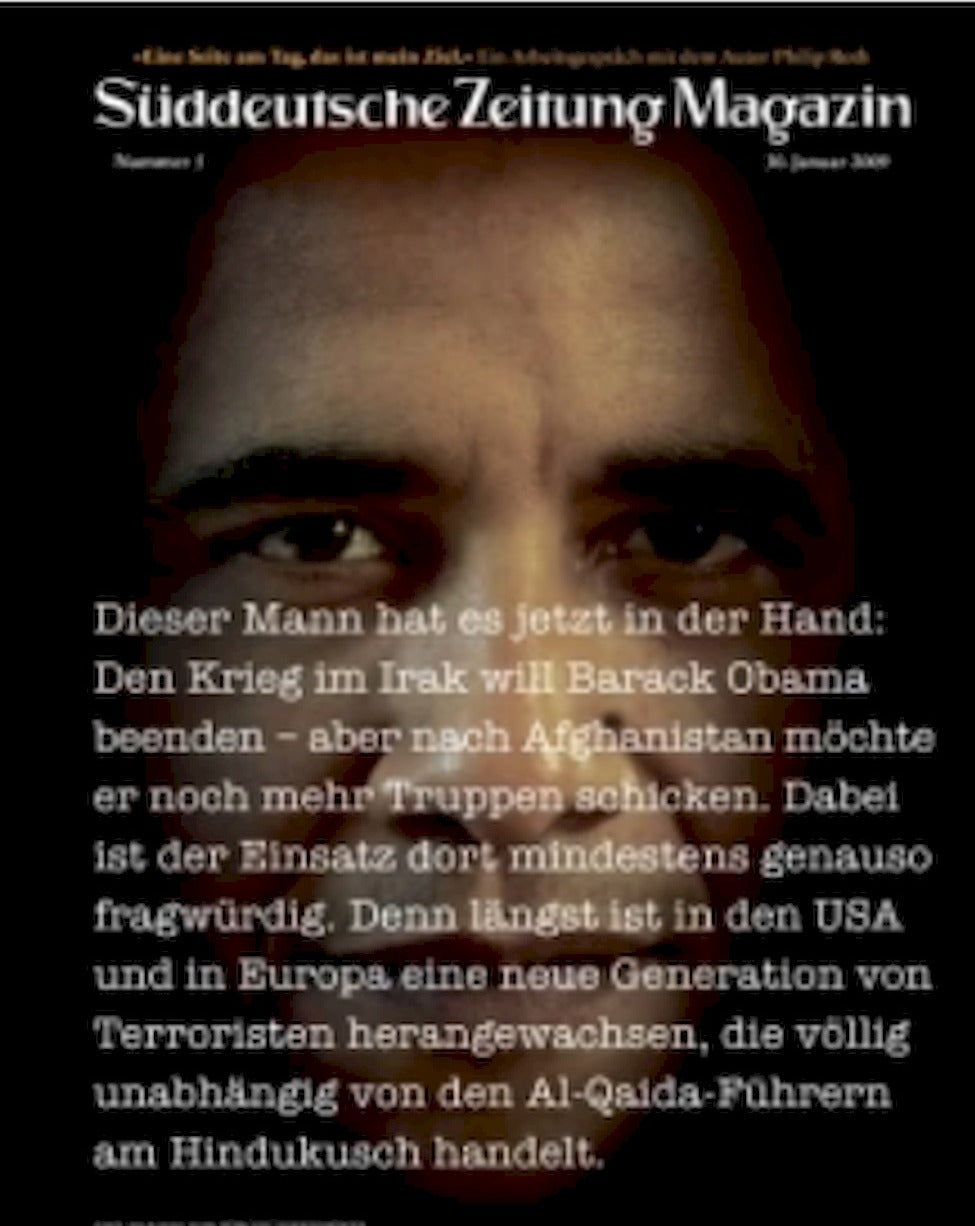 Süddeutsche Zeitung Lehti Saksa 2009-05 Barack Obama Alkuperäinen painos