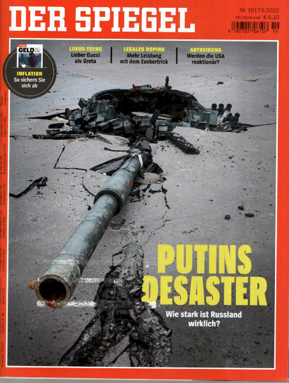 Der Spiegel Magazin Deutschland 2022-19 Putins Disaster