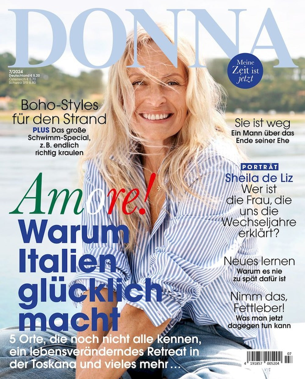 Donna Magazin Deutschland 2024-07 Estelle Lefebure Sheila