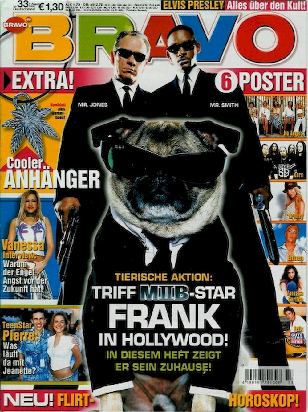 Bravo Magazin Deutschland 2002-33 Tommy Lee Jones Will Smith Elvis Presley Britney Spears