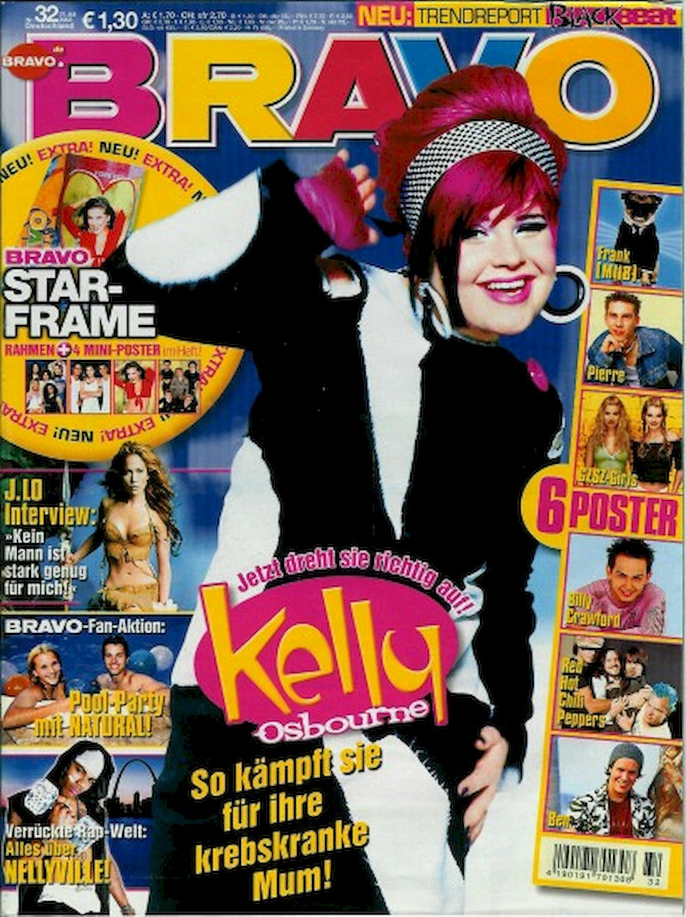 Bravo Magazin Deutschland 2002-32 Kelly Osbourne Eminem Jennifer Lopez Catterfeld
