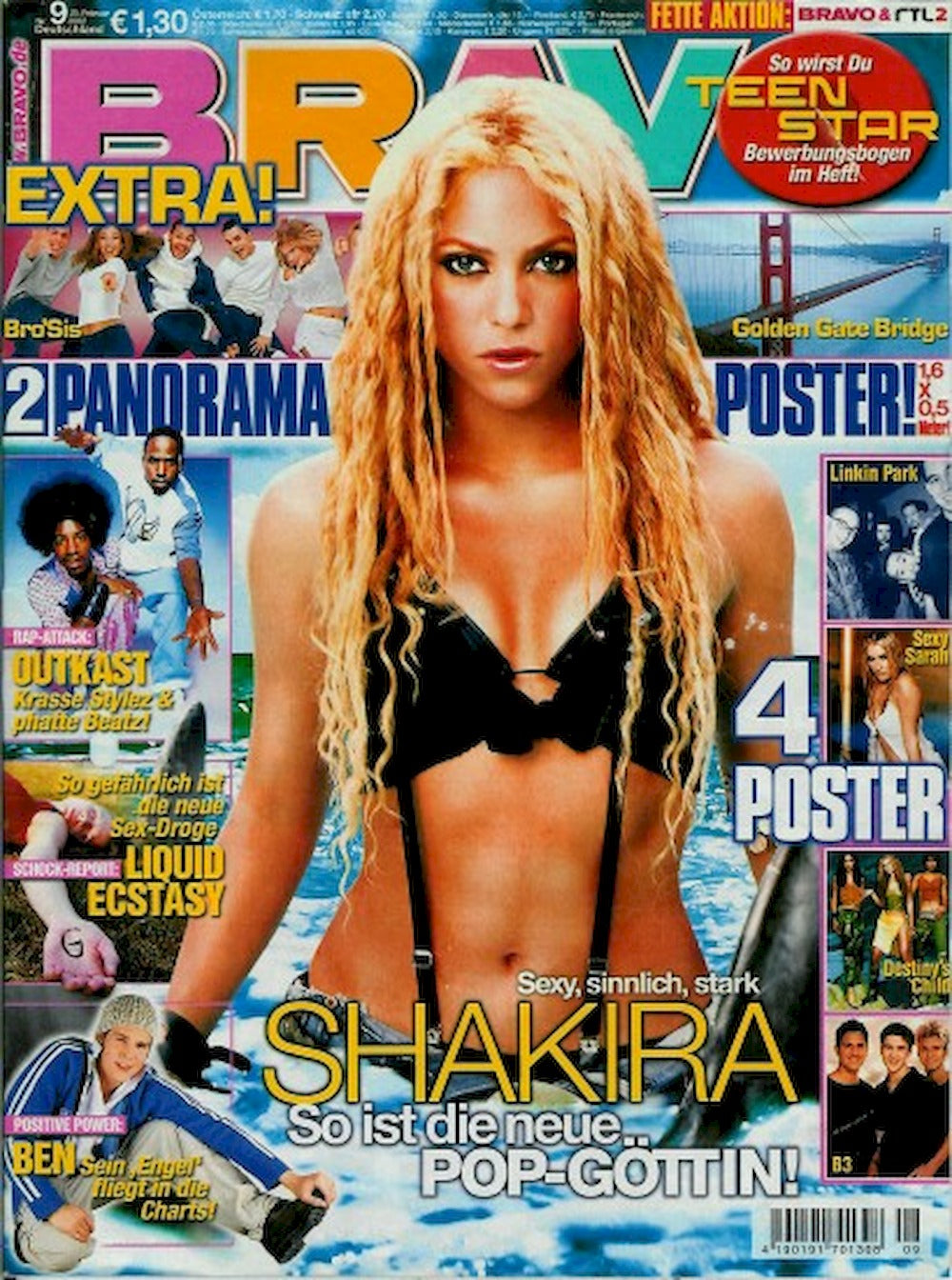 Bravo Magazin Deutschland 2002-09 Shakira Sarah Connor Linkin Park Pink Westlife