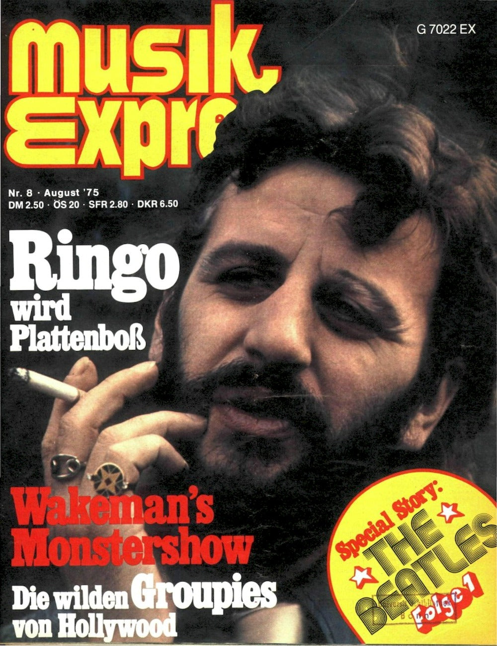 Musikexpress Rivista Germania 1975-08 – Ringo Starr Rick Wakeman The Beatles – Edizione originale