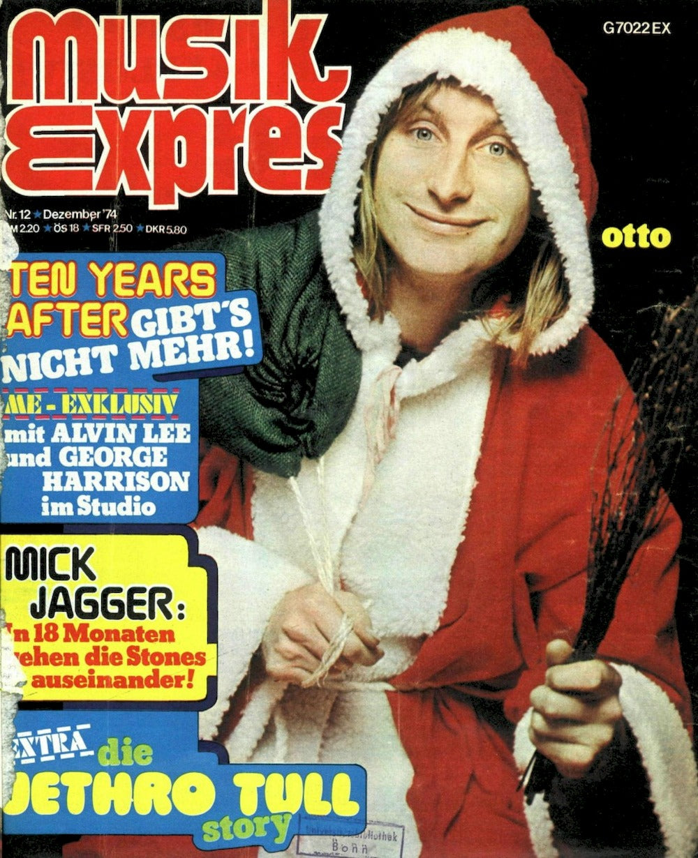 Musikexpress Magazin Deutschland 1974-12 Otto Ten Years After Mick Jagger Jethro Tull