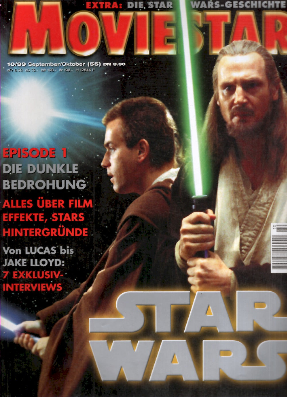 Moviestar Magazin Deutschland 1999 #55 Star Wars Liam Neeson Ewan McGregor