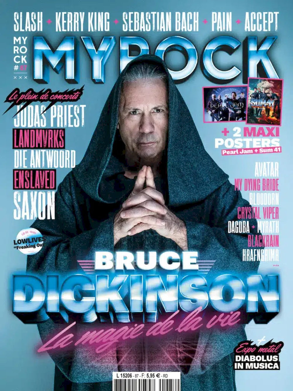 MyRock Magazine France 2023 #87 Bruce Dickinson Judas Priest Saxon Avatar Édition originale