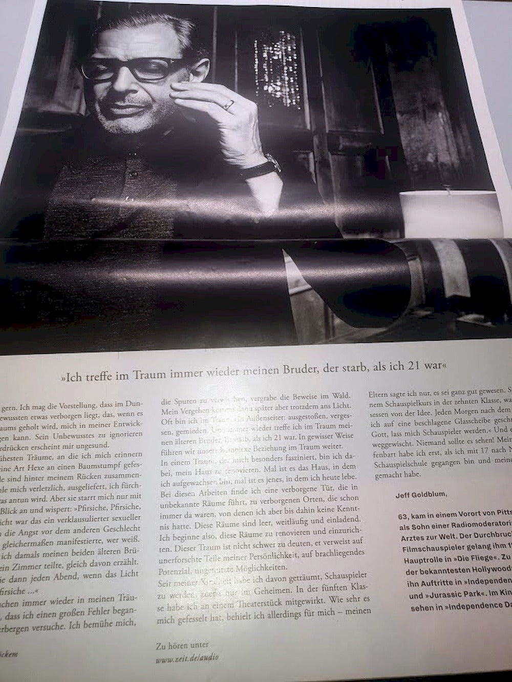 Zeit Magazin Deutschland 2016-32 Jeff Goldblum