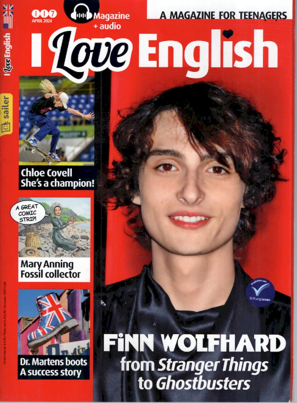 I Love English Tijdschrift Duitsland 2024-05 Finn Wolfhard Originele uitgave