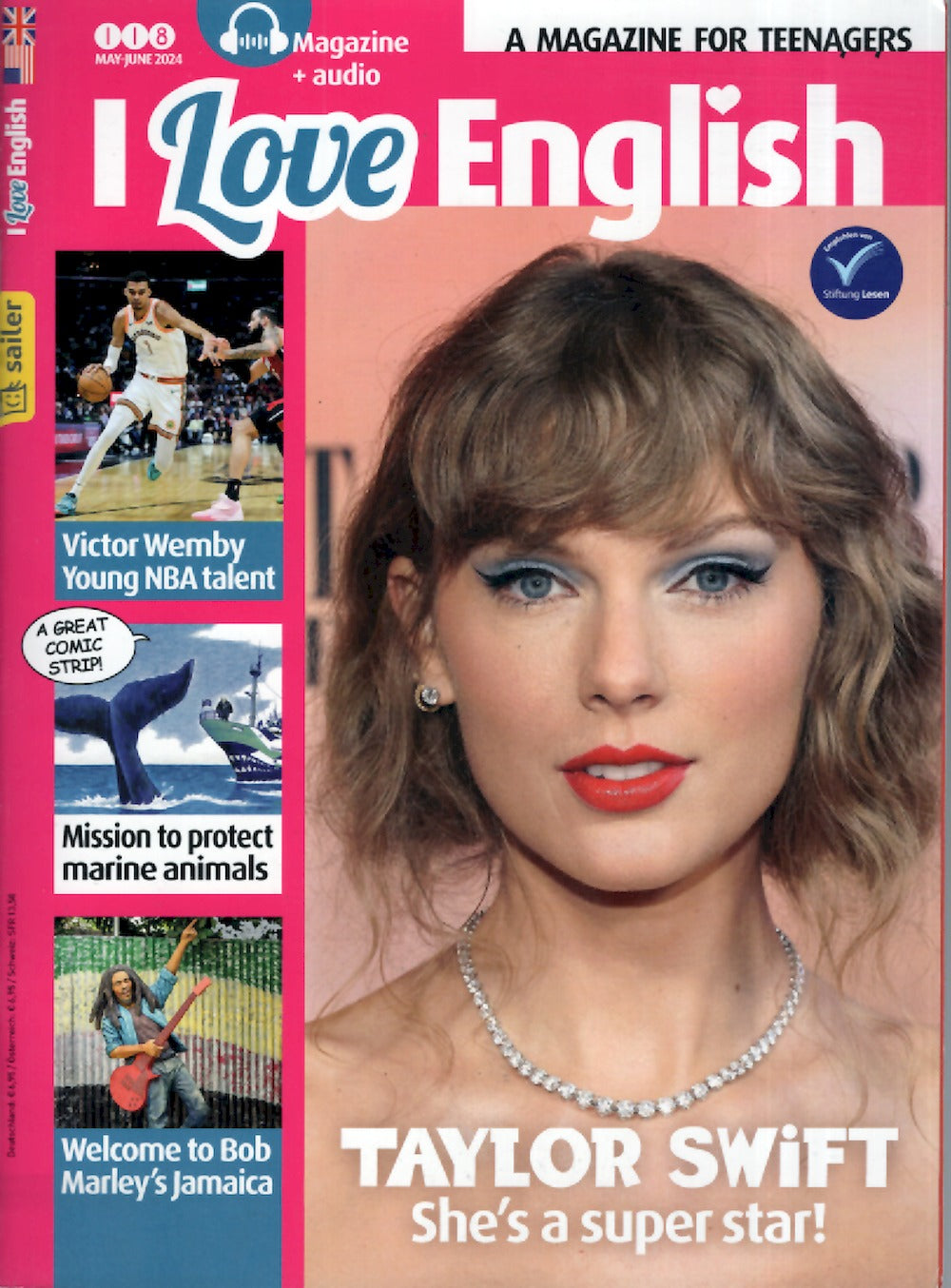 I Love English Magazin Deutschland 2024-06 Taylor Swift Bob Marley Victor Wemby #118