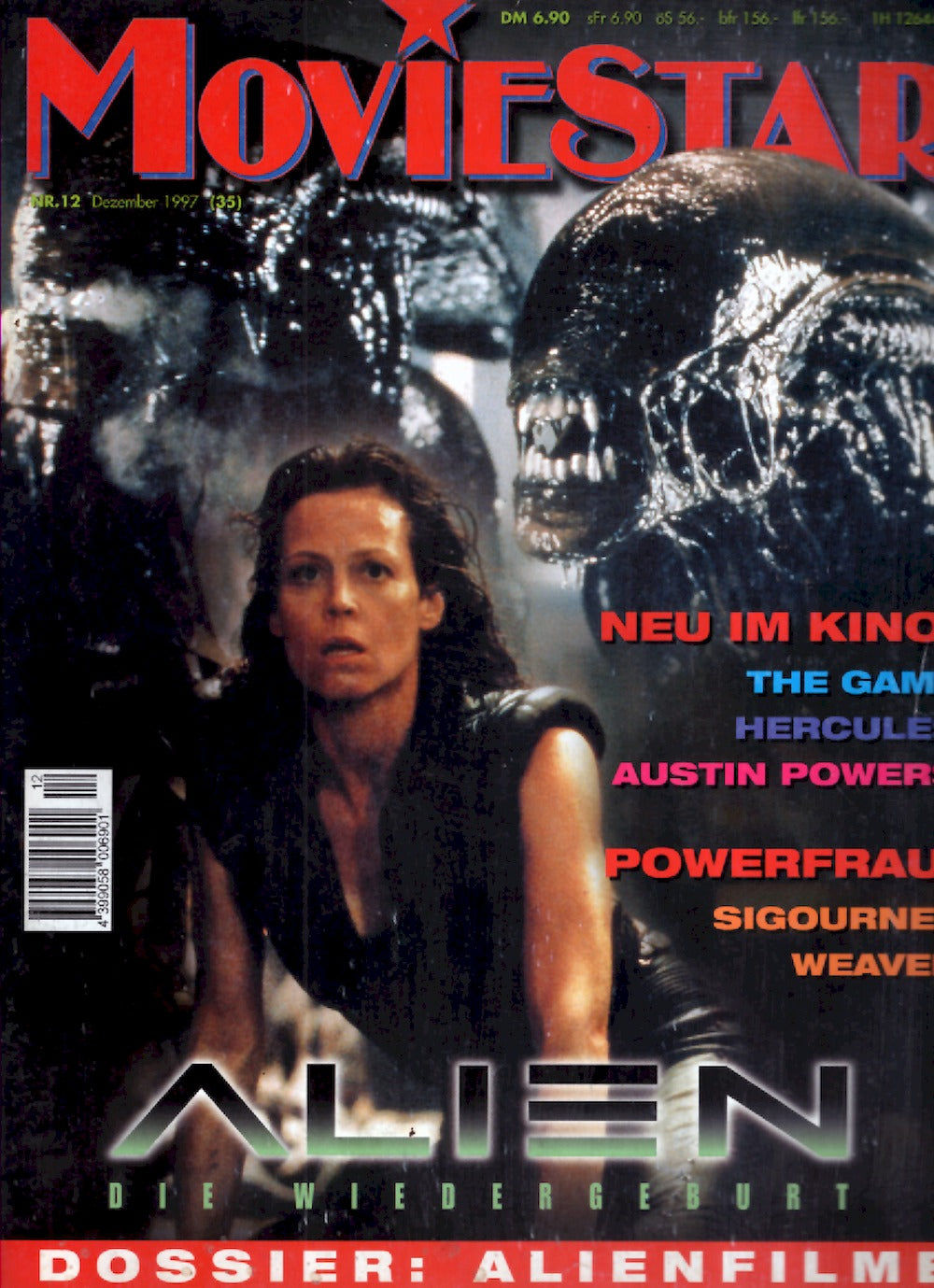 Moviestar Magazine Allemagne 1997 #35 Alien Sigourney Weaver Édition originale