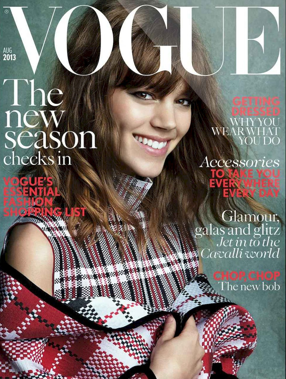 Vogue Tijdschrift UK 2013-08 Freja Beha Erichsen Originele uitgave