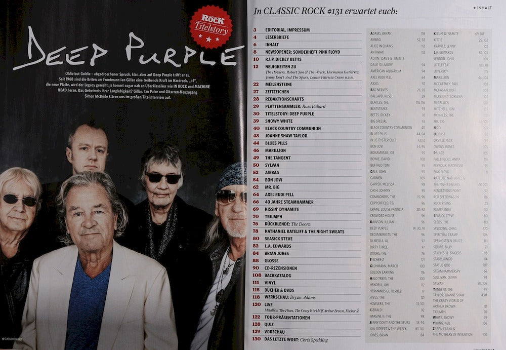 Classic Rock Magazin Deutschland 2024-07+08 Deep Purple Black Country Communion Bon Jovi #131