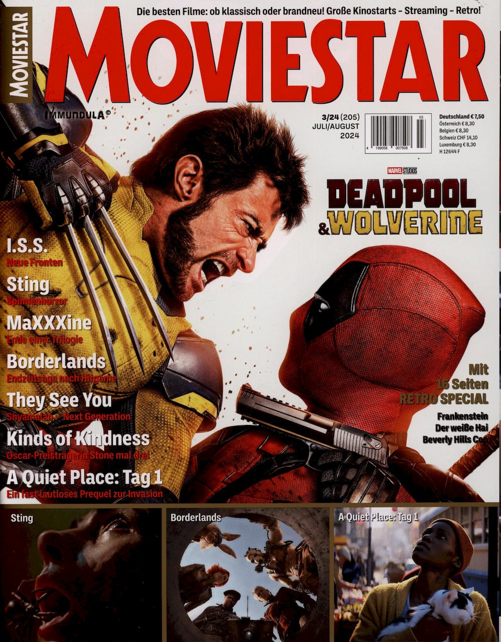 Moviestar Magazin Deutschland 2024 #205 Ryan Reynolds Hugh Jackman