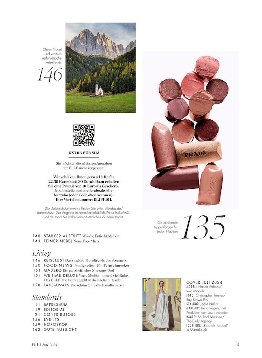 Elle Magazin Deutschland 2024-07 Hanna Verhees