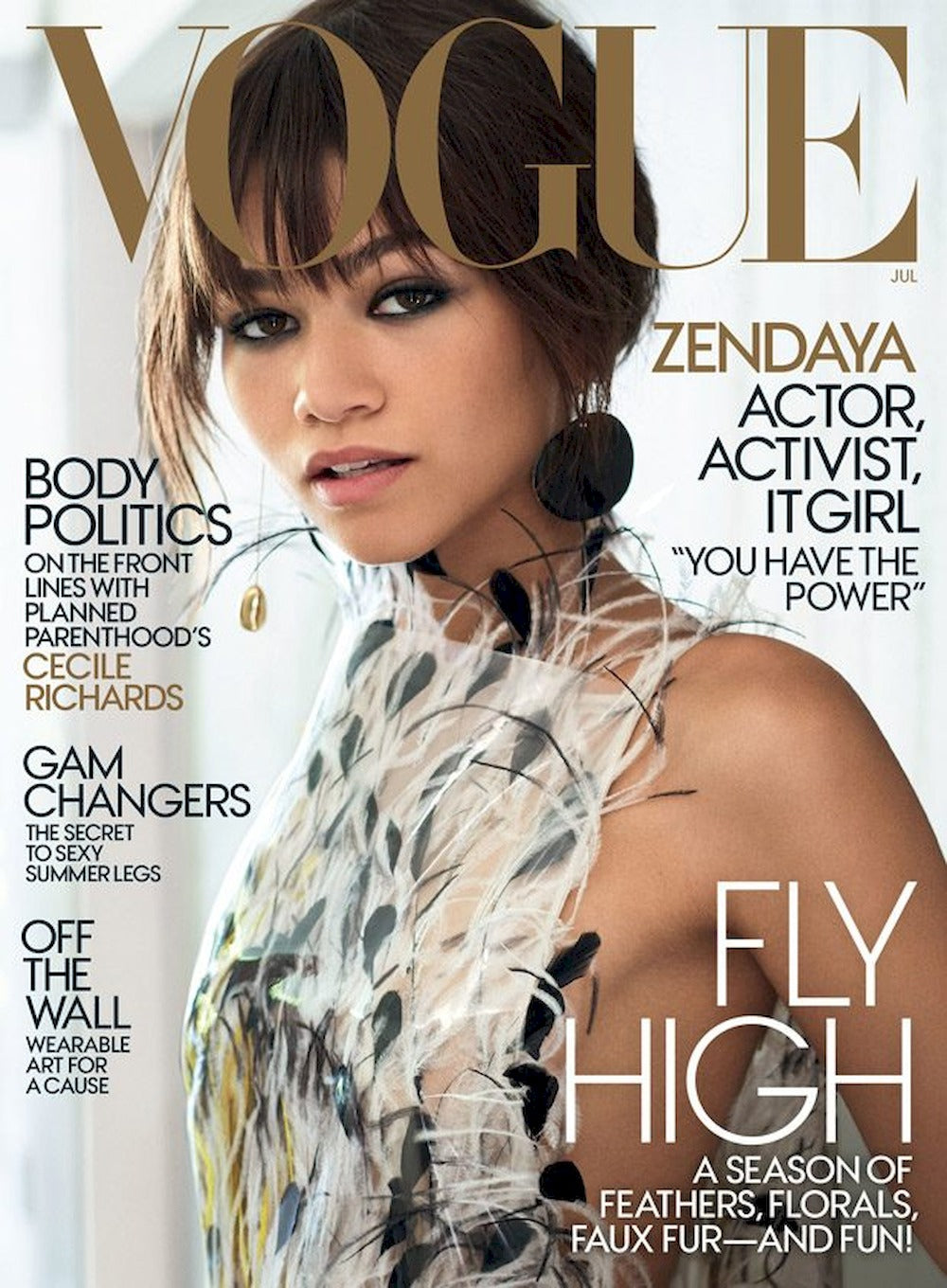 Vogue Magasin USA 2017-07 Zendaya Originalutgåva