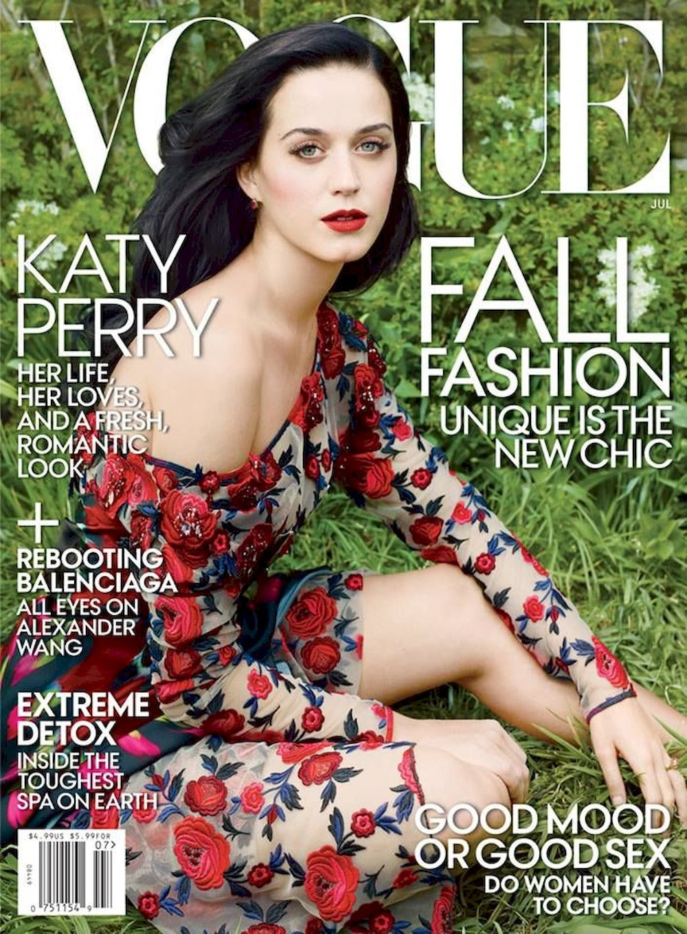 Vogue Magasin USA 2013-07 Katy Perry Originalutgåva
