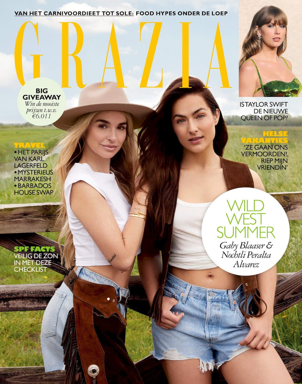 Grazia Magazin Niederlande 2024-04 Nochtli Peralta Alvarez Gaby Blaaser Taylor Swift