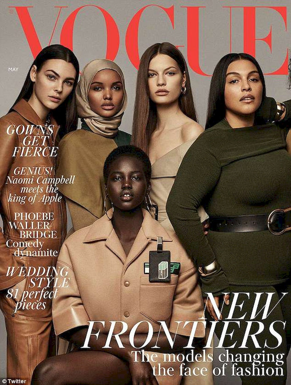 Vogue Magazin UK 2018-05 Vittoria Ceretti Adut Akech Paloma Elsesser Yoon Young Bae