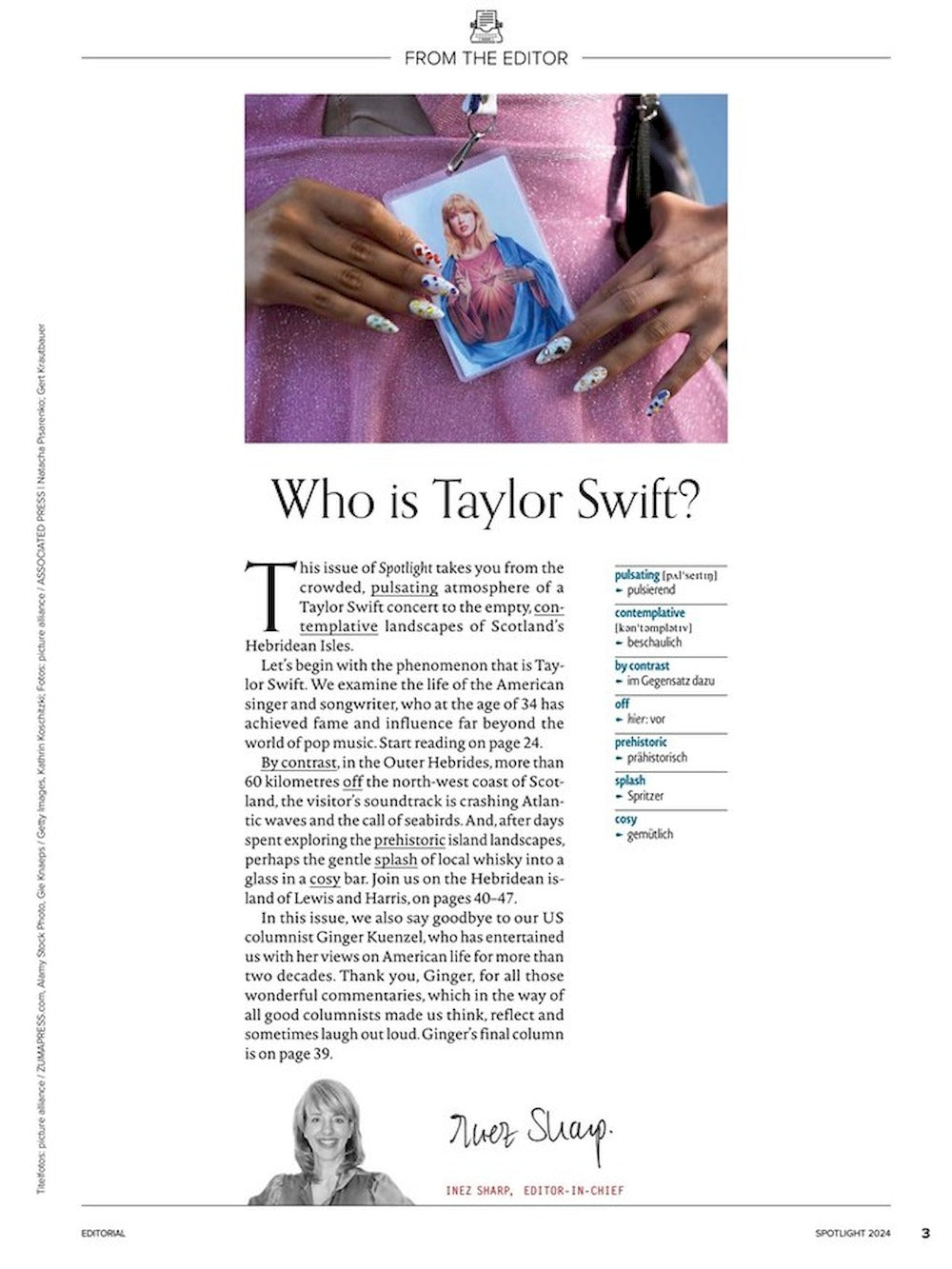 Spotlight Magazin Deutschland 2024-08 Taylor Swift