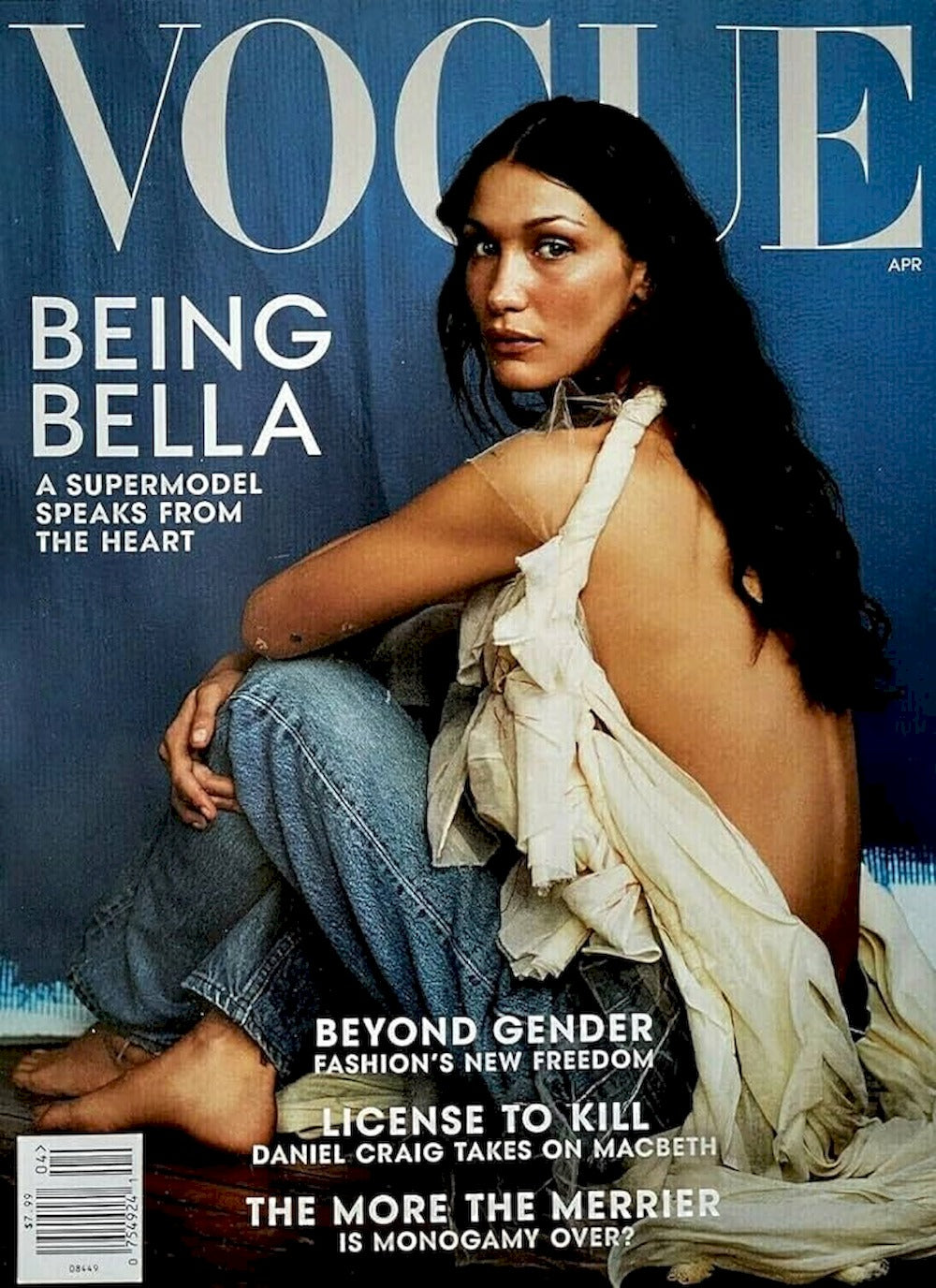 Vogue Magasin USA 2022-04 Bella Hadid Originalutgåva