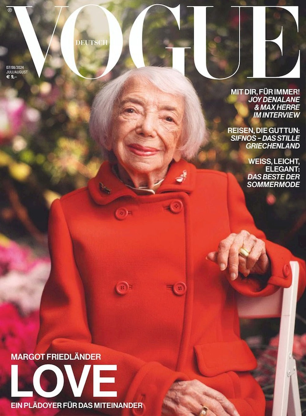 Vogue Magazin Deutschland 2024-07+08 Margot Friedländer