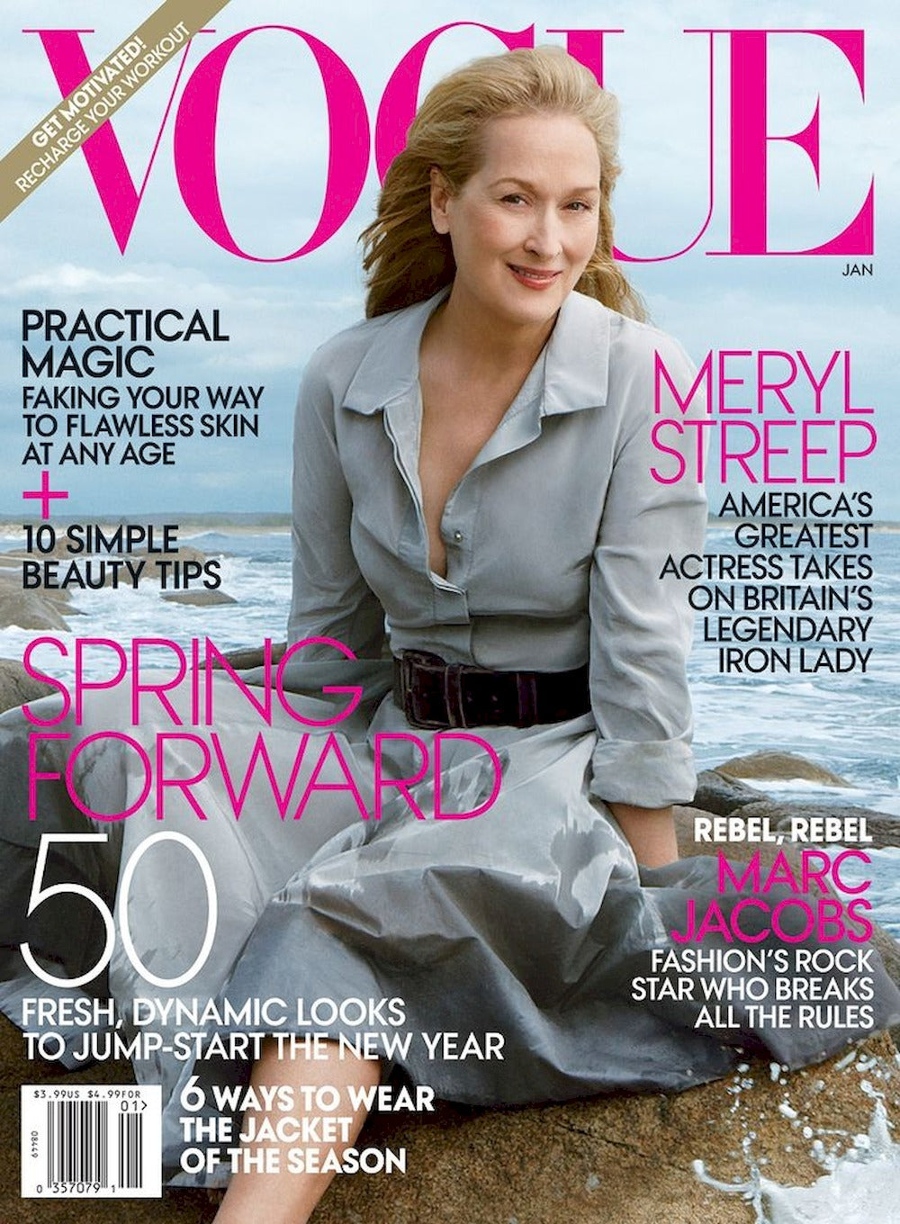 Vogue Magasin USA 2012-01 Meryl Streep Originalutgåva