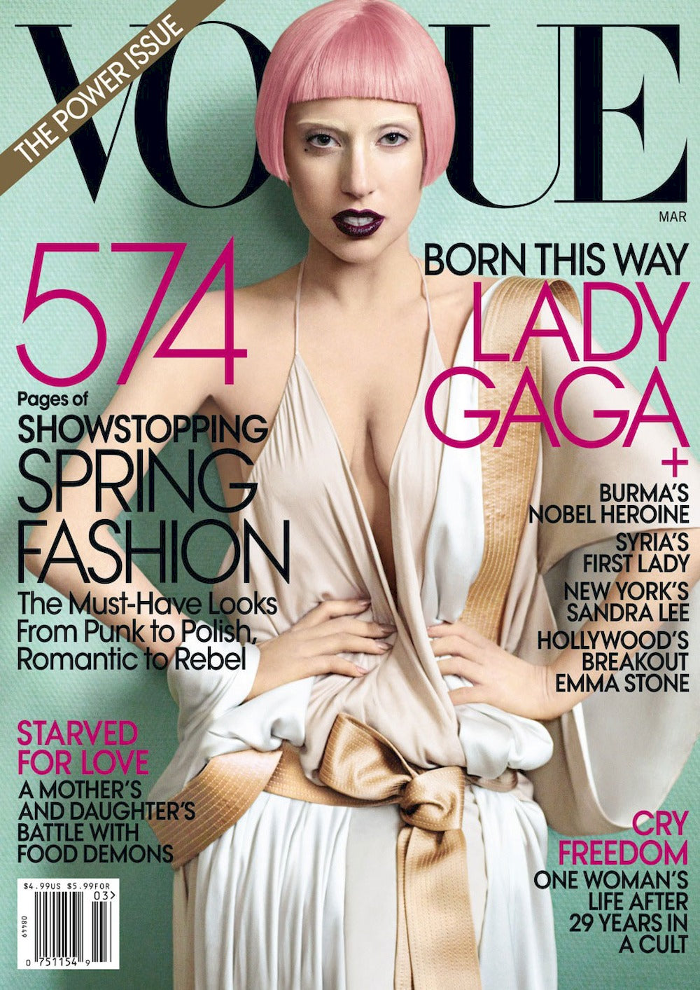 Vogue Magazine USA 2011-03 – Lady Gaga – Original Print Issue