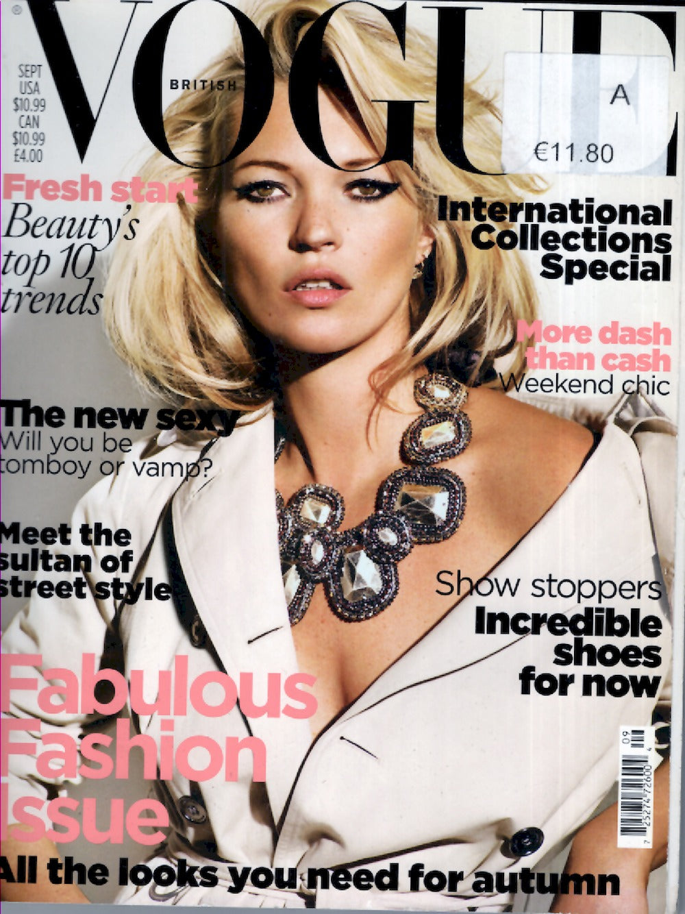 Vogue Rivista UK 2009-09 Kate Moss Edizione originale